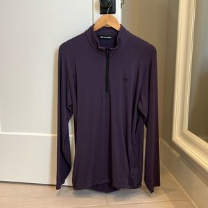 Travis Mathew 1/4 Zip Pullover - Men’s Medium - Plum Purple